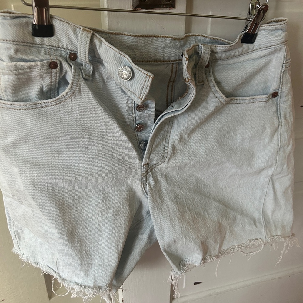 Levi's Light Wash Jean Shorts